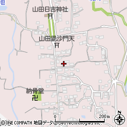 熊本県玉名市山田84周辺の地図