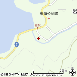 愛媛県南宇和郡愛南町岩水279周辺の地図