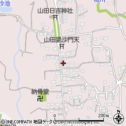 熊本県玉名市山田80周辺の地図