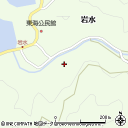 愛媛県南宇和郡愛南町岩水1208周辺の地図