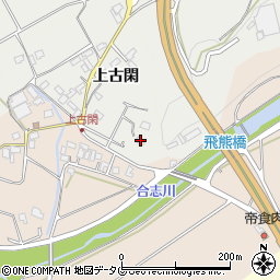 熊本県菊池市上古閑939周辺の地図