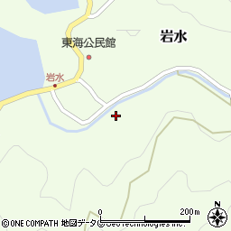 愛媛県南宇和郡愛南町岩水1231周辺の地図