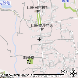 熊本県玉名市山田64周辺の地図