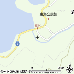 愛媛県南宇和郡愛南町岩水142周辺の地図