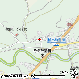 熊本県熊本市北区植木町豊田933周辺の地図