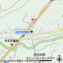 熊本県熊本市北区植木町豊田883周辺の地図
