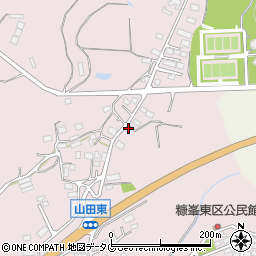 熊本県玉名市山田1382-1周辺の地図