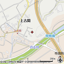 熊本県菊池市上古閑936周辺の地図