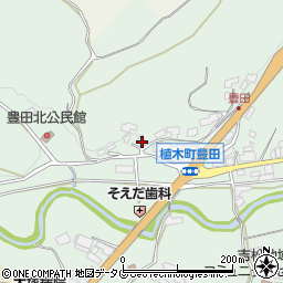 熊本県熊本市北区植木町豊田932周辺の地図