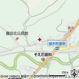 熊本県熊本市北区植木町豊田934周辺の地図