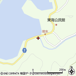 愛媛県南宇和郡愛南町岩水1448周辺の地図