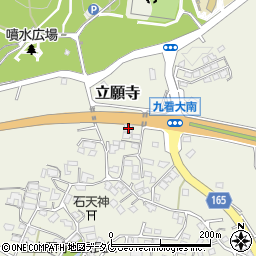 熊本県玉名市立願寺1387周辺の地図