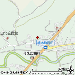 熊本県熊本市北区植木町豊田966周辺の地図