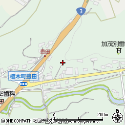 熊本県熊本市北区植木町豊田835周辺の地図