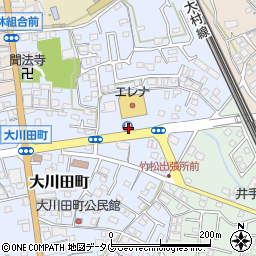 長崎県大村市大川田町周辺の地図