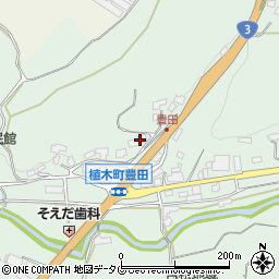 熊本県熊本市北区植木町豊田919周辺の地図