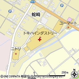 ヤノメガネ　トキハインダストリー店周辺の地図
