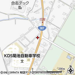 熊本県菊池市木柑子1493周辺の地図