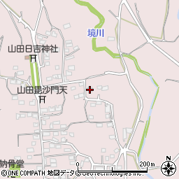 熊本県玉名市山田1075-1周辺の地図