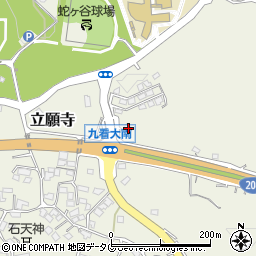 熊本県玉名市立願寺1398周辺の地図