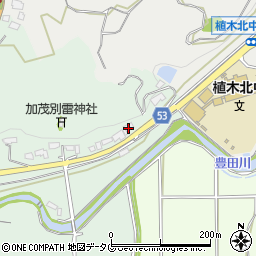 熊本県熊本市北区植木町豊田782周辺の地図