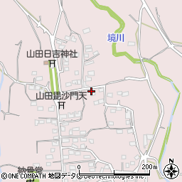 熊本県玉名市山田38周辺の地図