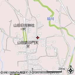 熊本県玉名市山田1051周辺の地図
