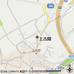 熊本県菊池市上古閑909周辺の地図
