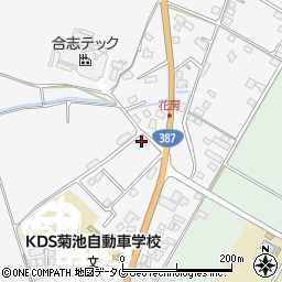 熊本県菊池市木柑子1496周辺の地図