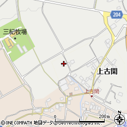 熊本県菊池市上古閑760周辺の地図