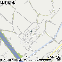 熊本県熊本市北区植木町清水2164周辺の地図