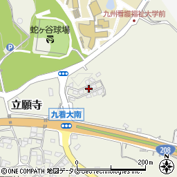 熊本県玉名市立願寺1408周辺の地図