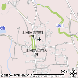 熊本県玉名市山田1038-3周辺の地図