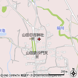 熊本県玉名市山田1038-4周辺の地図