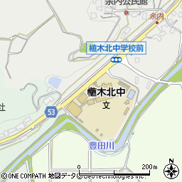 熊本県熊本市北区植木町舟島497周辺の地図