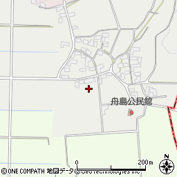 熊本県熊本市北区植木町舟島64周辺の地図