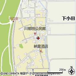 熊本県玉名市川部田周辺の地図