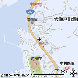 長崎県西海市大瀬戸町瀬戸板浦郷909周辺の地図