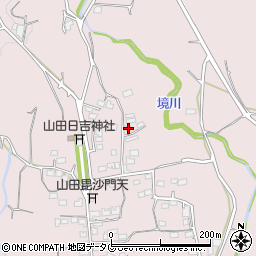 熊本県玉名市山田1034周辺の地図