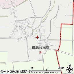 熊本県熊本市北区植木町舟島184-1周辺の地図