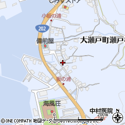 長崎県西海市大瀬戸町瀬戸板浦郷887周辺の地図