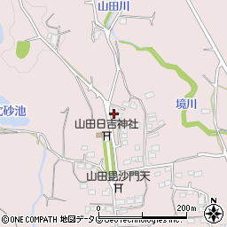 熊本県玉名市山田1009周辺の地図