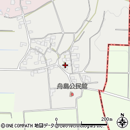 熊本県熊本市北区植木町舟島184周辺の地図