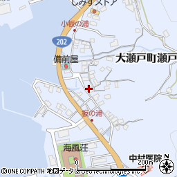 長崎県西海市大瀬戸町瀬戸板浦郷889周辺の地図