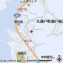 長崎県西海市大瀬戸町瀬戸板浦郷883周辺の地図