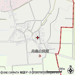 熊本県熊本市北区植木町舟島186周辺の地図