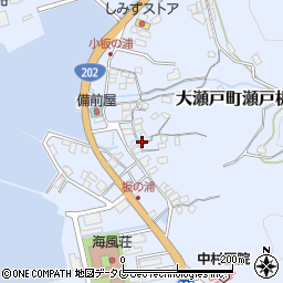 長崎県西海市大瀬戸町瀬戸板浦郷885周辺の地図