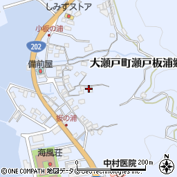 長崎県西海市大瀬戸町瀬戸板浦郷881周辺の地図