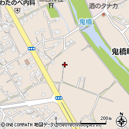 長崎県大村市鬼橋町周辺の地図