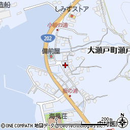 長崎県西海市大瀬戸町瀬戸板浦郷842周辺の地図